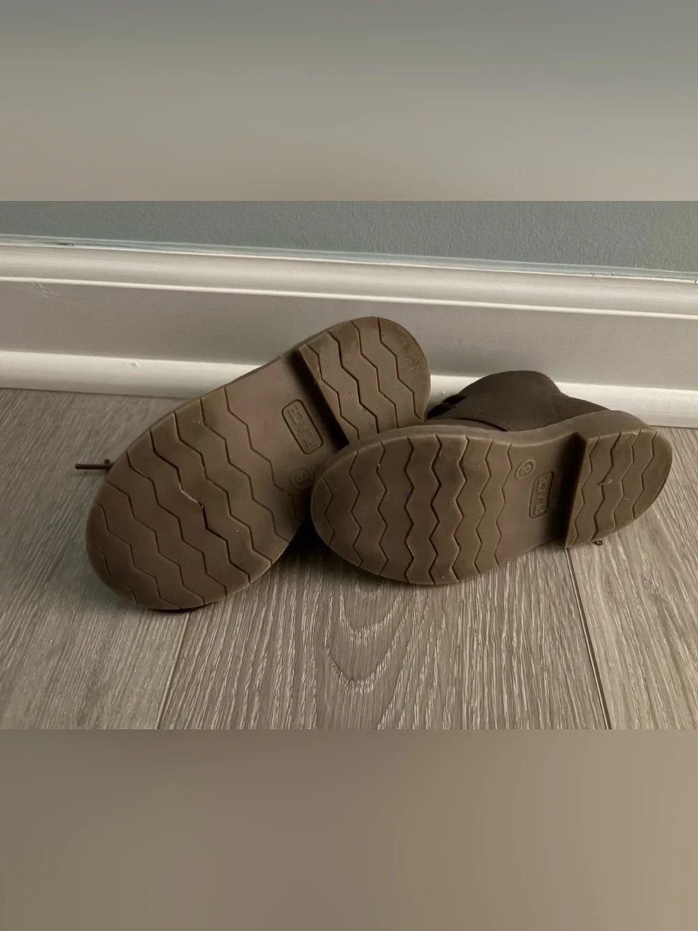 Place Kids Brown Lace-Up Ankle Boots.  Boys Toddler  size 8
